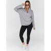 imageTrendy Queen Womens Oversized Sweatshirts Fall Fashion Hoodies Half Zip Pullover Long Sleeve Shirts Clothes OutfitsLightgrey
