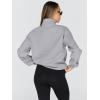 imageTrendy Queen Womens Oversized Sweatshirts Fall Fashion Hoodies Half Zip Pullover Long Sleeve Shirts Clothes OutfitsLightgrey