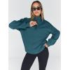 imageTrendy Queen Womens Oversized Sweatshirts Fall Fashion Hoodies Half Zip Pullover Long Sleeve Shirts Clothes OutfitsNavy