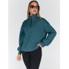 imageTrendy Queen Womens Oversized Sweatshirts Fall Fashion Hoodies Half Zip Pullover Long Sleeve Shirts Clothes OutfitsNavy