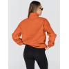 imageTrendy Queen Womens Oversized Sweatshirts Fall Fashion Hoodies Half Zip Pullover Long Sleeve Shirts Clothes OutfitsOrange