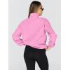 imageTrendy Queen Womens Oversized Sweatshirts Fall Fashion Hoodies Half Zip Pullover Long Sleeve Shirts Clothes OutfitsPink