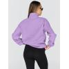 imageTrendy Queen Womens Oversized Sweatshirts Fall Fashion Hoodies Half Zip Pullover Long Sleeve Shirts Clothes OutfitsPurple