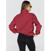 imageTrendy Queen Womens Oversized Sweatshirts Fall Fashion Hoodies Half Zip Pullover Long Sleeve Shirts Clothes OutfitsRed