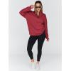 imageTrendy Queen Womens Oversized Sweatshirts Fall Fashion Hoodies Half Zip Pullover Long Sleeve Shirts Clothes OutfitsRed