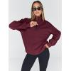 imageTrendy Queen Womens Oversized Sweatshirts Fall Fashion Hoodies Half Zip Pullover Long Sleeve Shirts Clothes OutfitsWinered