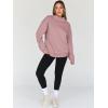 imageTrendy Queen Womens Oversized Sweatshirts Turtleneck Pullover Long Sleeve Hoodies Tops Fall Fashion Outfits 2025 ClothesDarkpink