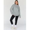 imageTrendy Queen Womens Oversized Sweatshirts Turtleneck Pullover Long Sleeve Hoodies Tops Fall Fashion Outfits 2025 ClothesGreygreen