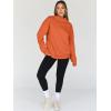 imageTrendy Queen Womens Oversized Sweatshirts Turtleneck Pullover Long Sleeve Hoodies Tops Fall Fashion Outfits 2025 ClothesOrange