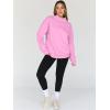 imageTrendy Queen Womens Oversized Sweatshirts Turtleneck Pullover Long Sleeve Hoodies Tops Fall Fashion Outfits 2025 ClothesPink