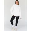 imageTrendy Queen Womens Oversized Sweatshirts Turtleneck Pullover Long Sleeve Hoodies Tops Fall Fashion Outfits 2025 ClothesWhite