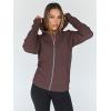 imageTrendy Queen Womens Zip Up Hoodies Fleece Jackets Oversized Sweatshirts Fall Fashion Outfits Sweaters Winter ClothesBrown