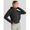 imageTrendy Queen Womens Zip Up Hoodies Jackets Cropped Sweatshirts Fleece Fall Outfits Casual Comfy Y2k Tops Winter Clothes 2025Black