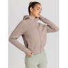 imageTrendy Queen Womens Zip Up Hoodies Jackets Cropped Sweatshirts Fleece Fall Outfits Casual Comfy Y2k Tops Winter Clothes 2025Coffeegrey