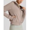 imageTrendy Queen Womens Zip Up Hoodies Jackets Cropped Sweatshirts Fleece Fall Outfits Casual Comfy Y2k Tops Winter Clothes 2025Coffeegrey