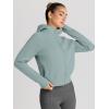 imageTrendy Queen Womens Zip Up Hoodies Jackets Cropped Sweatshirts Fleece Fall Outfits Casual Comfy Y2k Tops Winter Clothes 2025Greygreen