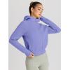 imageTrendy Queen Womens Zip Up Hoodies Jackets Cropped Sweatshirts Fleece Fall Outfits Casual Comfy Y2k Tops Winter Clothes 2025Purpleblue