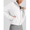 imageTrendy Queen Womens Zip Up Hoodies Jackets Cropped Sweatshirts Fleece Fall Outfits Casual Comfy Y2k Tops Winter Clothes 2025White