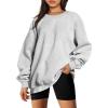 imageTrendy Queen Sweatshirts for Women Hoodies Oversized Crewneck Tops Sweaters Comfy Fall Winter Outfits Clothes 2024 FashionGrey
