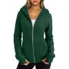 imageTrendy Queen Womens Zip Up Hoodies Fleece Jackets Oversized Sweatshirts Fall Fashion Outfits Sweaters Winter ClothesDarkgreen