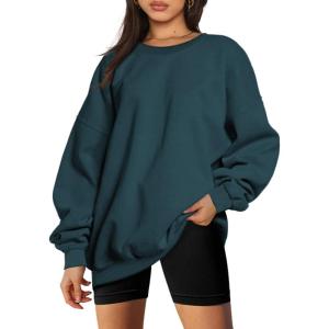 imageTrendy Queen Sweatshirts for Women Hoodies Oversized Crewneck Tops Sweaters Comfy Fall Winter Outfits Clothes 2024 FashionNavy