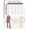 imageTrendy Queen 2 Piece Outfits for Women Going Out Y2K Two Piece Matching Sets Sexy Off Shoulder Crop Tops and Fold Over Yoga Pants Workout Fall Fashion Clothes 2024 Black Medium