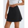 imageTrendy Queen Womens Mini ALine High Waisted Bodycon Stretch Pencil SkortBlack