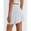 imageTrendy Queen Womens Mini ALine High Waisted Bodycon Stretch Pencil SkortWhite
