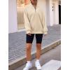 imageTrendy Queen Womens Zip Up Hoodies Oversized Sweatshirts Preppy Clothes Fall Teen Girls Outfits Fashion Crewneck PulloverApricot