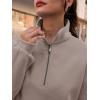 imageTrendy Queen Womens Zip Up Hoodies Oversized Sweatshirts Preppy Clothes Fall Teen Girls Outfits Fashion Crewneck PulloverCoffeegrey