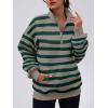 imageTrendy Queen Womens Zip Up Hoodies Oversized Sweatshirts Preppy Clothes Fall Teen Girls Outfits Fashion Crewneck PulloverGreenkhaki