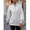 imageTrendy Queen Womens Zip Up Hoodies Oversized Sweatshirts Preppy Clothes Fall Teen Girls Outfits Fashion Crewneck PulloverGrey