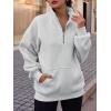 imageTrendy Queen Womens Zip Up Hoodies Oversized Sweatshirts Preppy Clothes Fall Teen Girls Outfits Fashion Crewneck PulloverGrey