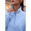 imageTrendy Queen Womens Zip Up Hoodies Oversized Sweatshirts Preppy Clothes Fall Teen Girls Outfits Fashion Crewneck PulloverLightblue