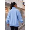 imageTrendy Queen Womens Zip Up Hoodies Oversized Sweatshirts Preppy Clothes Fall Teen Girls Outfits Fashion Crewneck PulloverLightblue