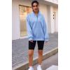 imageTrendy Queen Womens Zip Up Hoodies Oversized Sweatshirts Preppy Clothes Fall Teen Girls Outfits Fashion Crewneck PulloverLightblue