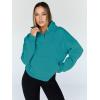 imageTrendy Queen Sweatshirts Quarter Half Zip Pullover Oversized Hoodies Sweaters Comfy Fall Outfits 2025 Y2K Winter ClothesGreenblue
