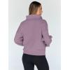 imageTrendy Queen Sweatshirts Quarter Half Zip Pullover Oversized Hoodies Sweaters Comfy Fall Outfits 2025 Y2K Winter ClothesGreypurple