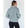 imageTrendy Queen Sweatshirts Quarter Half Zip Pullover Oversized Hoodies Sweaters Comfy Fall Outfits 2025 Y2K Winter ClothesLight Green