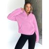 imageTrendy Queen Sweatshirts Quarter Half Zip Pullover Oversized Hoodies Sweaters Comfy Fall Outfits 2025 Y2K Winter ClothesPink