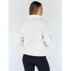 imageTrendy Queen Sweatshirts Quarter Half Zip Pullover Oversized Hoodies Sweaters Comfy Fall Outfits 2025 Y2K Winter ClothesWhite