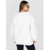 imageTrendy Queen Sweatshirts for Women Hoodies Oversized Crewneck Tops Sweaters Comfy Fall Winter Outfits Clothes 2025 FashionWhite