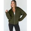 imageTrendy Queen Womens Zip Up Hoodies Oversized Sweatshirts Fall Fashion Outfits Casual Jackets 2025 Winter ClothesArmy Green