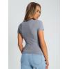 imageTrendy Queen Womens Basic T Shirts Summer Tops 2025 Crop Short Sleeve Y2k Tee Cute Gym Fashion Workout ClothesLightgrey