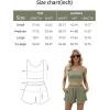 imageTrendy Queen Two Piece Summer Outfits 2 Piece Sets 2025 Sleeveless Matching Lounge Crop Top High Waisted ShortBlue