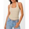 imageTrendy Queen Going Out Tops for Women Halter Tops 2025 Summer Backless Shirts Sleeveless Crop Shirt Y2k Fashion ClothesApricot