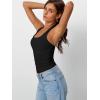imageTrendy Queen Going Out Tops for Women Halter Tops 2025 Summer Backless Shirts Sleeveless Crop Shirt Y2k Fashion ClothesBlack