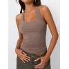 imageTrendy Queen Going Out Tops for Women Halter Tops 2025 Summer Backless Shirts Sleeveless Crop Shirt Y2k Fashion ClothesCoffeegrey