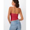 imageTrendy Queen Going Out Tops for Women Halter Tops 2025 Summer Backless Shirts Sleeveless Crop Shirt Y2k Fashion ClothesRed