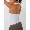 imageTrendy Queen Going Out Tops for Women Halter Tops 2025 Summer Backless Shirts Sleeveless Crop Shirt Y2k Fashion ClothesWhite